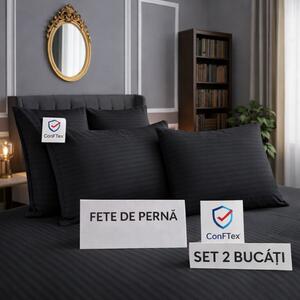 Set 2 fete de perna damasc 100 % bumbac-negru