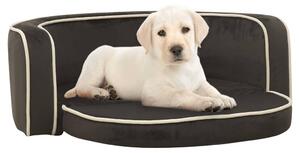Canapea pliabilă de câini gri 73x67x26 cm pernă pluș lavabilă