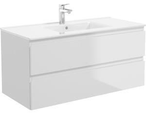 Oltens Vernal lavoar 101x46 cm dreptunghiular mobilier alb luciu 41707000