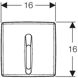 Geberit Basic buton de spălare pentru pisoar alb 115.817.11.5