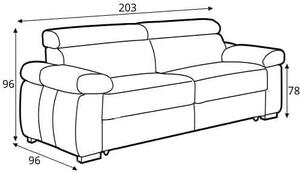 Canapea extensibila piele Zoom