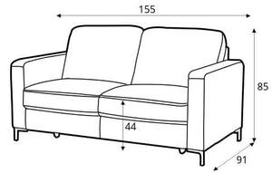 Canapea Basic 2 locuri textil