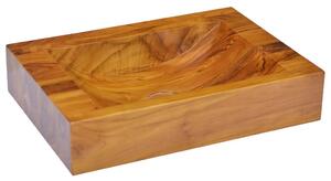 Chiuvetă, 50x35x10 cm, lemn masiv de tec