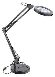 Lampă LED dimabilă de masă cu lupă Extol LED/8W/5V 2900/4500/7500K negru