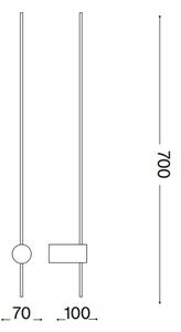 Aplică LED ESSENCE LED/11W/230V alb Ideal Lux