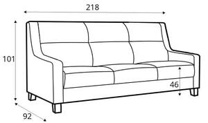 Canapea extensibila Way textil