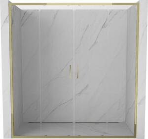 Mexen Exo uși de duș duble, glisante, 170 cm, transparent, aurii - 8152-170-000-50-00