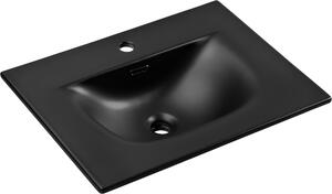 Comad Sky lavoar 61x46 cm dreptunghiular mobilier negru SKY 1 BLACK MATT 60 DP ( E-8099-60 )