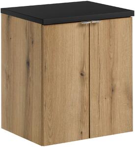 Set dulap Comad Nova Oak NOVA OAK A 82-50-2D, blat Comad Nova Black NOVA BLACK B 89-50