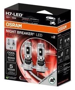 SET 2x bec LED auto Osram NIGHT BREAKER H7 PX26d/16W/12V 6000K