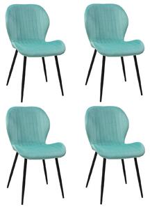 Set 4 Scaune Opal Verde Fistic