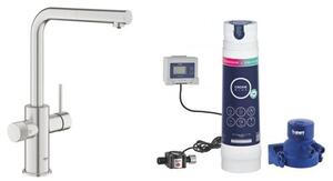 Set baterie pentru filtru apă Grohe Blue 30601DC0, filtru sub chiuvetă Grohe Blue 40875000