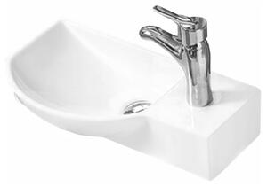 Mexen Hugo chiuvetă de blat stânga 45 x 24 cm, albă - 21254500L