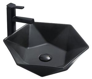 Mexen Mery lavoar pe blat 48 x 41 cm, negru mat - 21984885