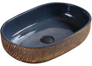 Mexen Aleta lavoar de blat 59 x 40 cm, albastru - 22035966
