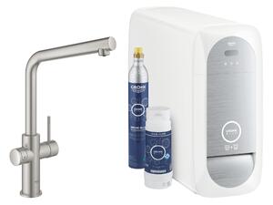 Grohe Blue baterie de bucatarie cu filtru pe picior SuperSteel 31454DC1