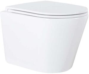 Hagser Otis set vas și capac agăţat fără margine alb HGR90000042