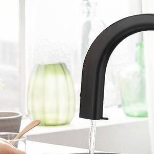 Hansgrohe Aqittura M91 baterie de bucatarie cu filtru pe picior negru 76801670