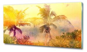 Fotografie imprimată pe sticlă palmele colorate