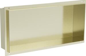 Mexen X-Wall-NR raft încastrat fără flanșă 45 x 20 cm, aurit periat - 1951452010