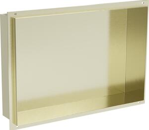 Mexen X-Wall-NR raft încorporat fără flanșă 45 x 30 cm, auriu periat - 1951453010
