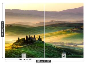 Fototapet Panorama din Toscana