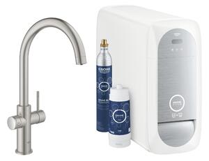 Grohe Blue baterie de bucatarie cu filtru pe picior oţel inoxidabil 31455DC1