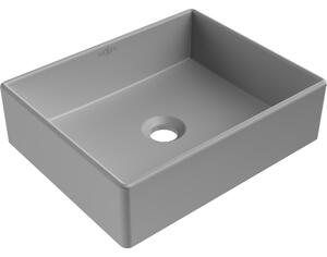 Mexen Goya lavoar deasupra blatului 40 x 32 cm, gri deschis mat - 22184061