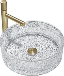 Mexen Dema chiuvetă de sticlă deasupra blatului 39 x 39 cm, transparent - 24043900