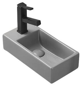 Mexen Inez lavoar de blat dreapta 40 x 20 cm, gri deschis mat - 21484061R