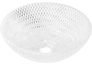 Mexen Olza lavoar de sticlă montat pe blat 42 x 42 cm, transparent - 24094200