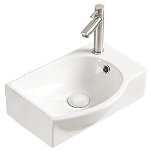 Mexen Mista chiuvetă de blat stânga 40 x 28 cm, albă - 22174000L