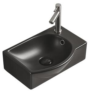 Mexen Mista, chiuveta blat, dreapta, 40 x 28 cm, negru mat, 22174085L