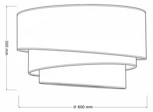 Brilagi - Plafonieră TRIO, 3x E27, 60 W, 230 V, diametru 60 cm, maro/bej/alb