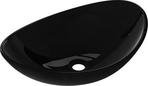 Mexen Sonia lavoar de sticlă pe blat 54 x 37 cm, negru - 24145470