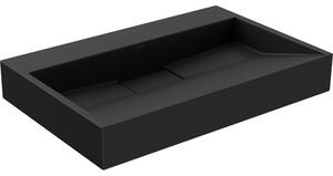 Mexen Ava chiuvetă de blat din conglomerat B/O 70 x 46 cm, neagră - 23017070