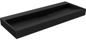 Mexen Ava chiuvetă deasupra blatului din conglomerat B/O 120 x 46 cm, neagră - 23011270