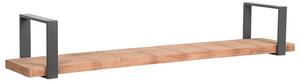 LABEL51 Raft de perete Slam, lemn / oțel ars, 120x23x20 cm, XXL MT-2287