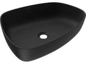 Mexen Ono chiuvetă de blat din conglomerat 51 x 39 cm, neagră - 23045171