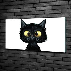 Tablou sticlă Ilustrarea unei pisici