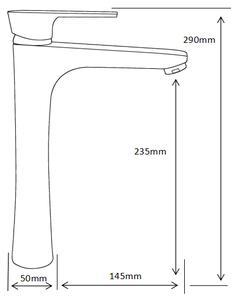 Mexen Axel R72 set cadă, crom - 73813R72-00