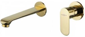 Mexen Dox baterie de lavoar încastrată, aurie - 75215-50