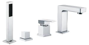 Mexen CUBE - baterie pentru cada cu 4 orificii, crom, 72932-00