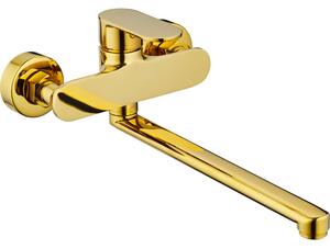 Mexen Milo baterie de cadă cu scurgere lungă, aurie - 71335-50