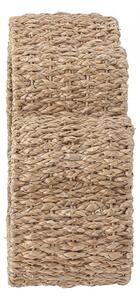 Biblioteca de perete maro din fibre naturale si fier 36 cm Lolo Bloomingville Mini