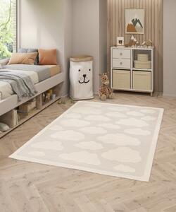 Covor Sufragerie Dormitor, Model Cabo 59627 066 Dreptunghiular, Bej Dreptunghi, 80 x 150