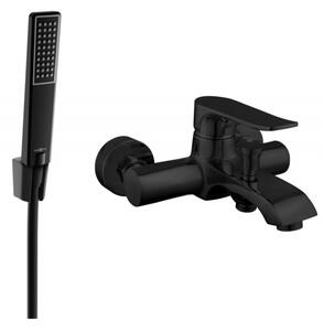 Mexen Pecos R72 baterie pentru cadă cu set de duș, neagră - 7273R72-70