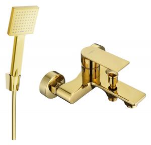 Mexen Royo R45 baterie de cadă cu set de duș, auriu - 7223R45-50
