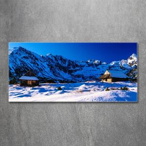 Tablou din Sticlă Case în munții Tatra