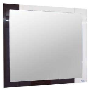 Oglinda baie Sanitop Iffet, rama alb/negru, 70 x 70 cm